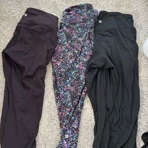 Lululemon leggings 3 pack